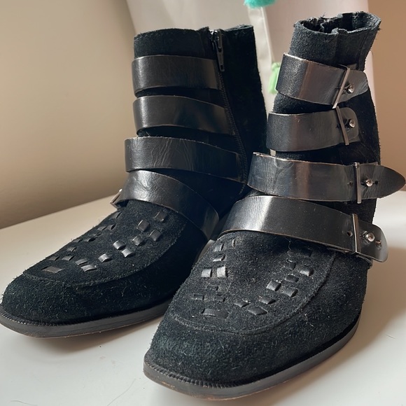 Free People Ranger Ankle Boot in Black - Picture 5 of 5